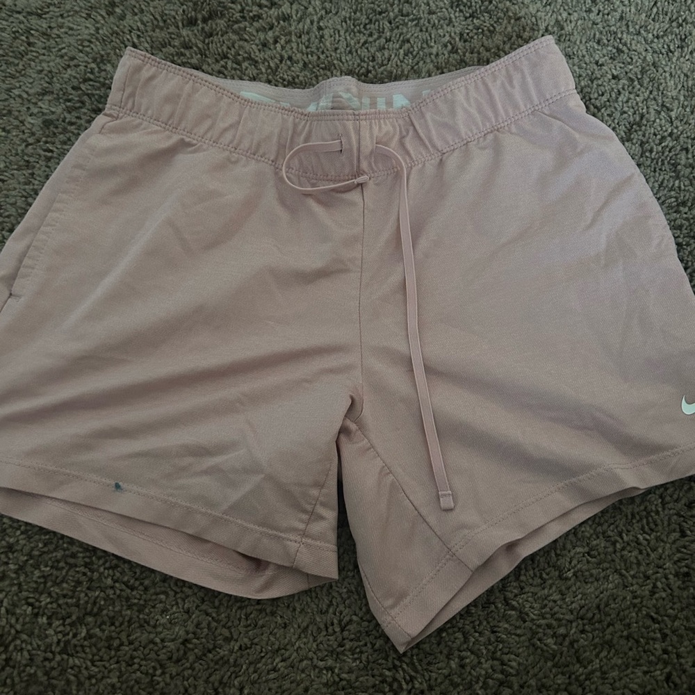 Pink Nike shorts with pockets